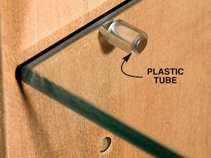 Glass Shelf with Peg Support